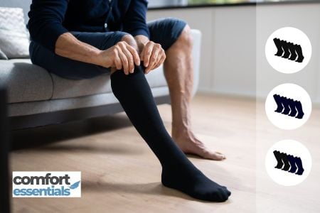 4 paar reiskousen met compressie – Comfort Essentials