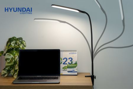 Led-bureaulamp met tafelclip Hyundai Lighting 