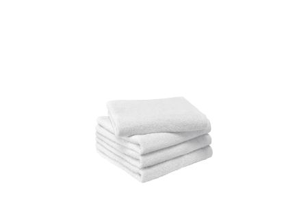 Set van 4 handdoeken wit - 50 x 100 cm